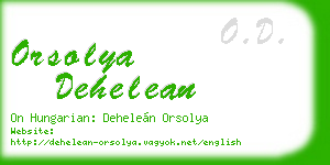 orsolya dehelean business card